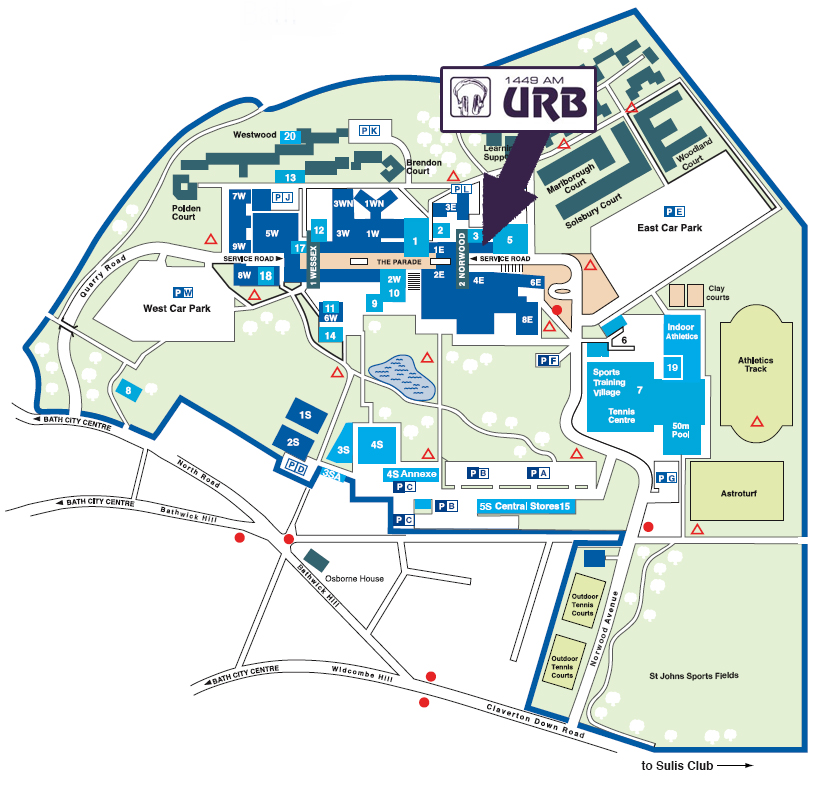 University Of Bath Map Of Campus